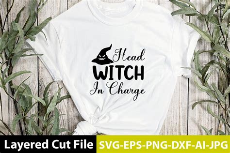 Brew up some Halloween fun with a Head Witch in Charge SVG for your party favors